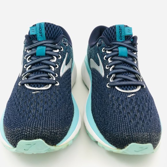 Womens Brooks Ghost 11 Running Shoes Sz 6.5 B Blue Teal in EXCELLENT Condition! - Picture 4 of 8